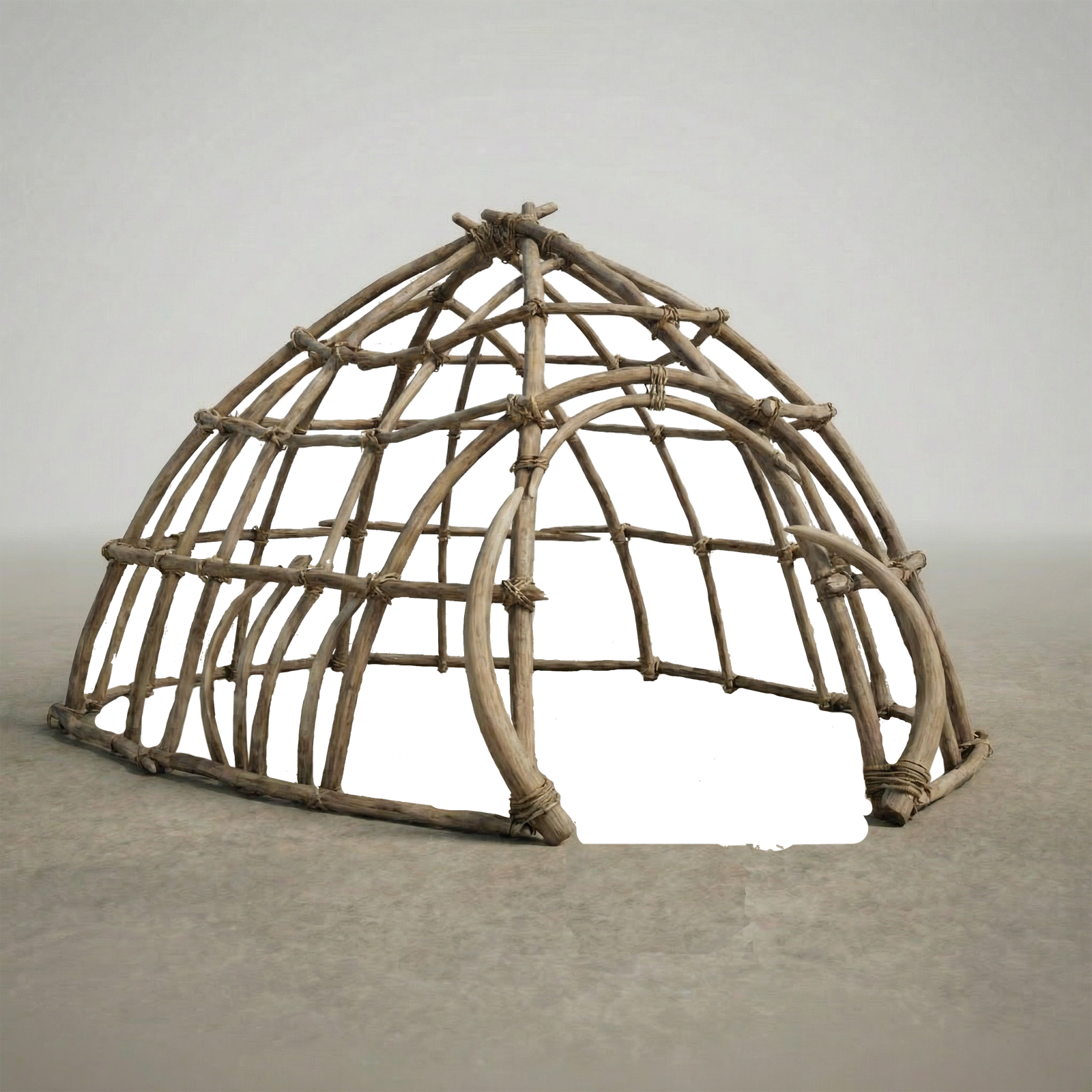 Altsteinzeitzelt Innenansicht